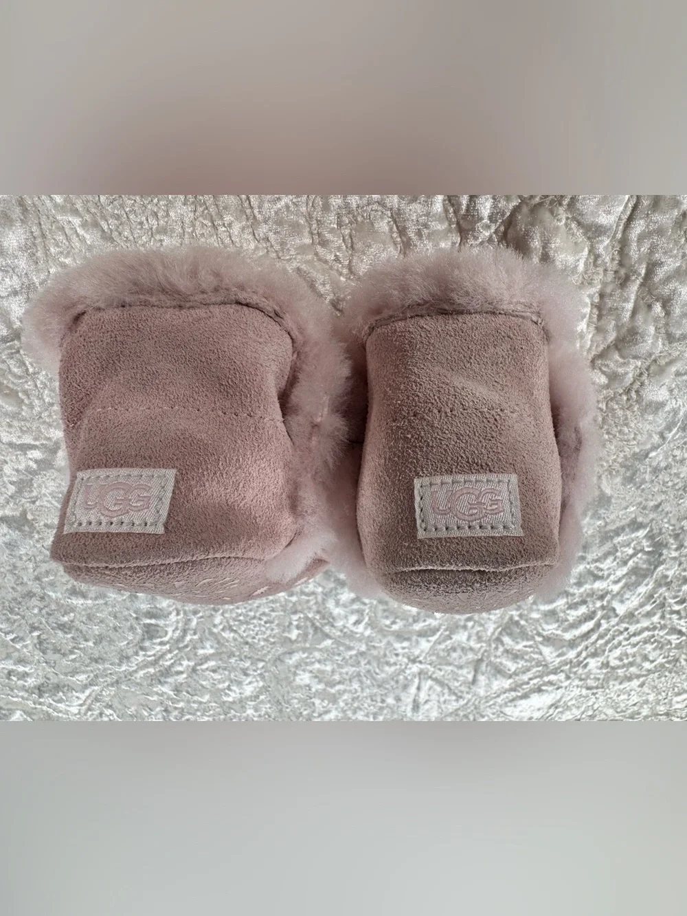 UGG Kids Pink Faux-Fur Bootie Slippers purchased from Nordstrom Rack